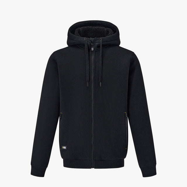 Core Sherpa à fermeture éclair intégrale noir personnalisable – Impression DTF & Broderie
