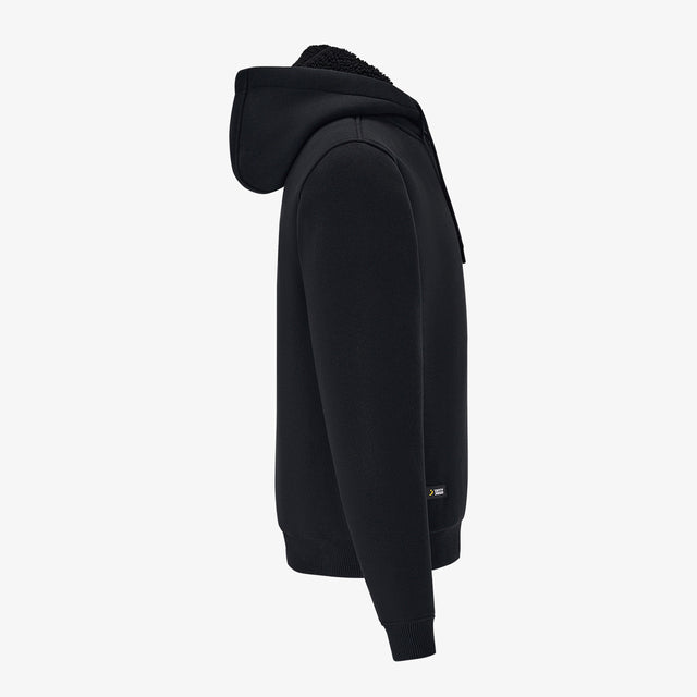 Core Sherpa à fermeture éclair intégrale noir personnalisable – Impression DTF & Broderie