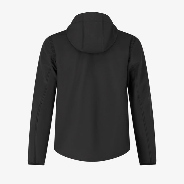 Veste Softshell Essential Noir personnalisable – Impression DTF & Broderie