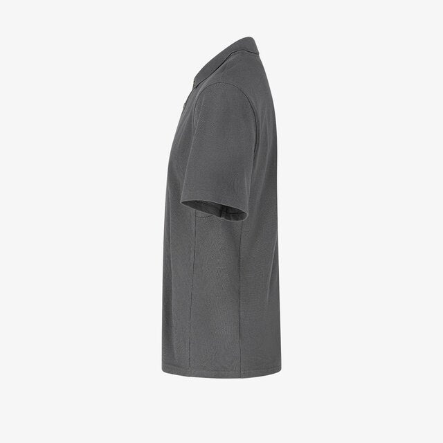 Kasai Polo Hommes gris foncé personnalisable – Impression DTF & Broderie