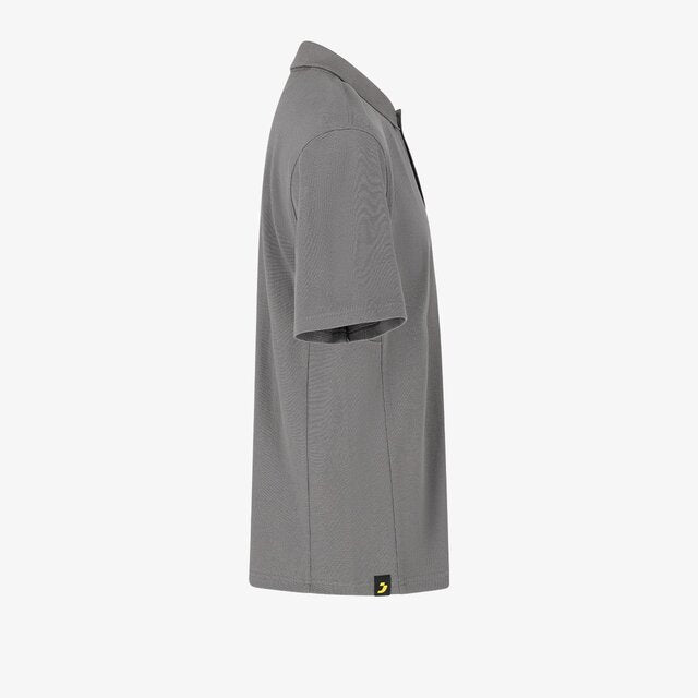 Kasai Polo Hommes gris personnalisable – Impression DTF & Broderie