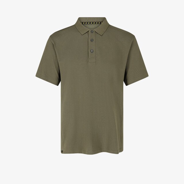 Kasai Polo Hommes kaki personnalisable – Impression DTF & Broderie