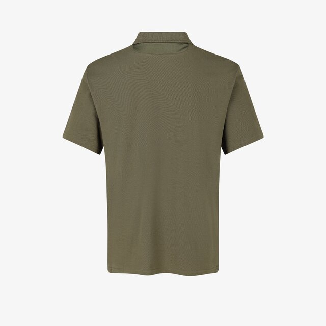 Kasai Polo Hommes kaki personnalisable – Impression DTF & Broderie