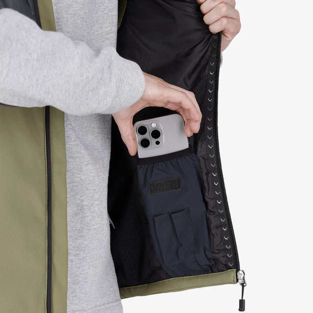 Oak Gilet Hommes Kaki personnalisable – Impression DTF & Broderie