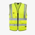 Gilet SCUTI HiVis Jaune personnalisable – Impression DTF