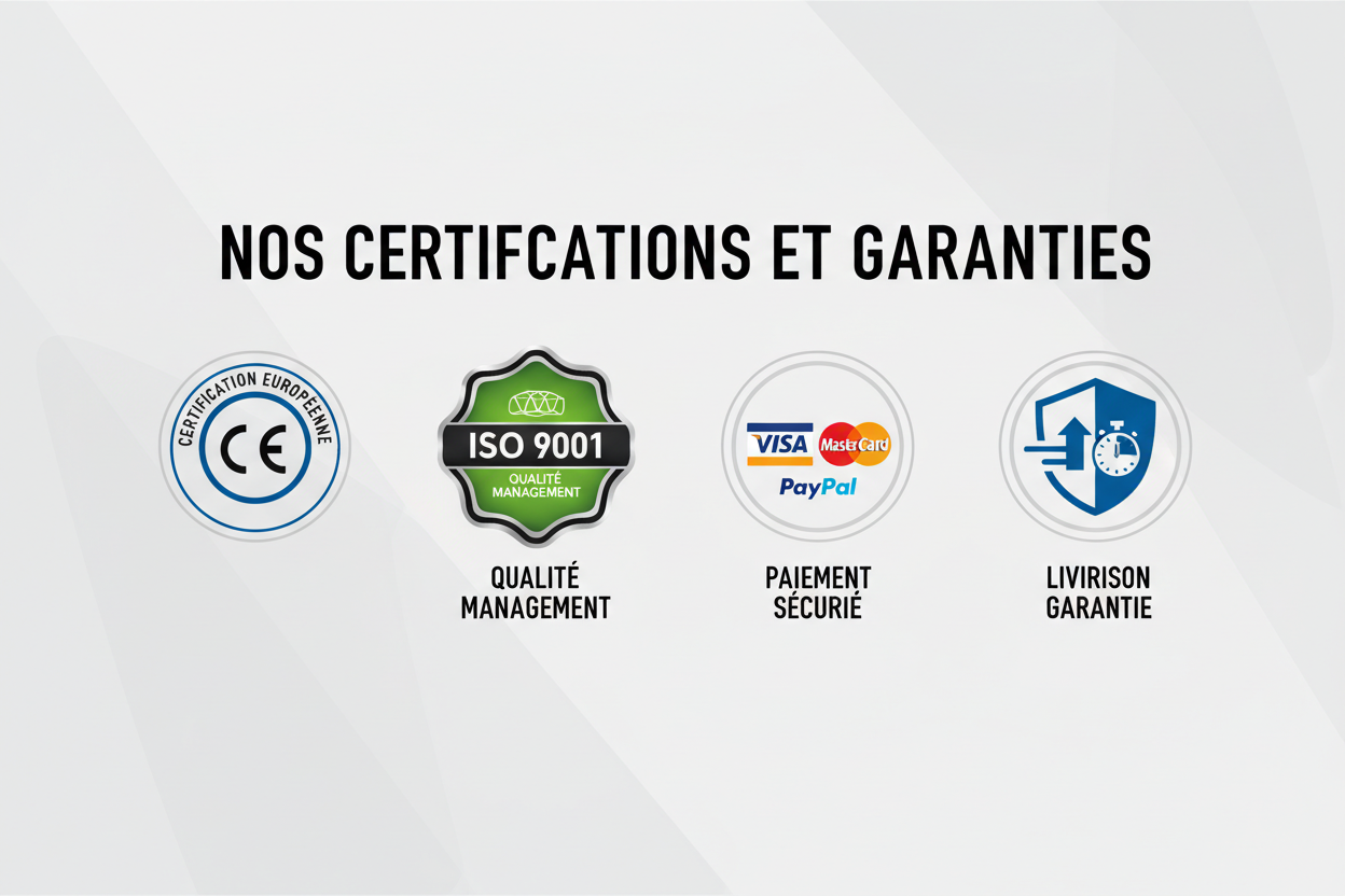 Banner certificações e garantias B2B